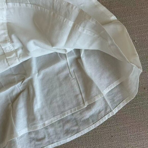 Reformation Jack Mini Dress Sz2/4/6 White French Cotton Causal - Picture 10 of 12